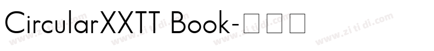 CircularXXTT Book字体转换